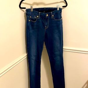 7 for all Mankind the mid rise skinny sz 26